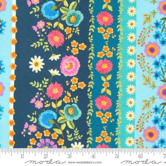 Vintage Soul by Cathe Holden for Moda Fabrics: Crewel Bands - Horizon (7431-14)