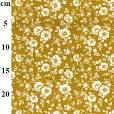 Floral Cotton Poplin Print: Gold (110cm wide)