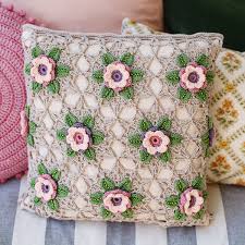 Gertrude Floral Cushion Cover by Janie Crow
