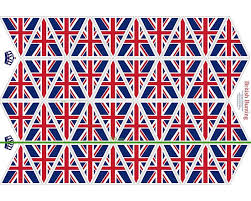 Flag Bunting Panel by Little Johnny: White