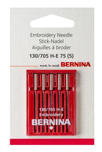 Bernina Embroidery Sewing Machine Needles 75/11 (130/705H-E)