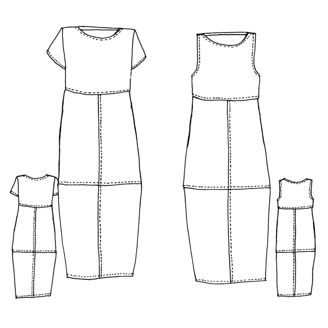 Eva Dress by Tessuti (paper sewing pattern)