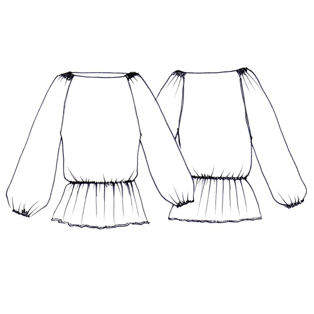 Hilary Top by Tessuti (paper sewing pattern)