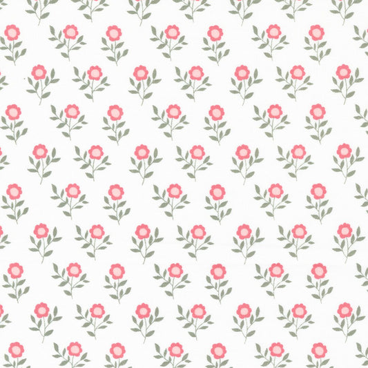 Lovestruck by Lella Boutique for Moda Fabrics: Old Fashioned Bloom - Cloud (5192-11)