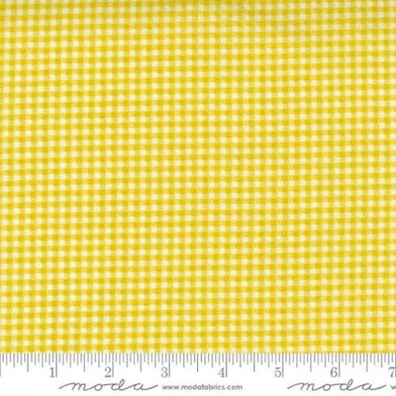 Seashore Drive by Sherri & Chelsi for Moda Fabrics: Picnic Check Gingham - Citrine (37626-11)