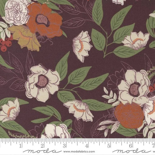 Slow Stroll by Fancy That Design House & Co for Moda Fabrics: Large Floral - Plum (45541-18)