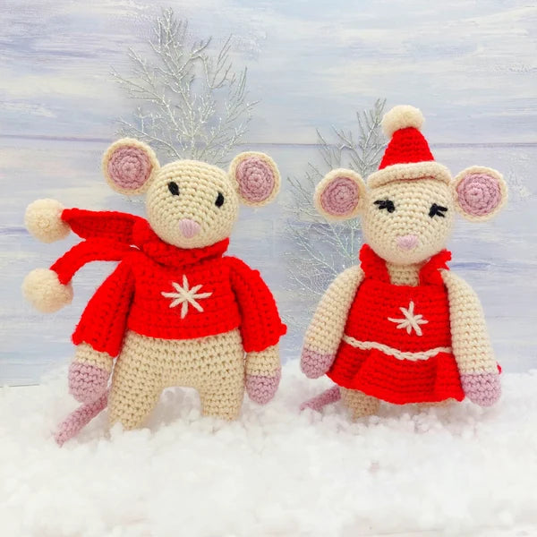 Milo and Molly the Mice by Wee Woolly Wonderfuls