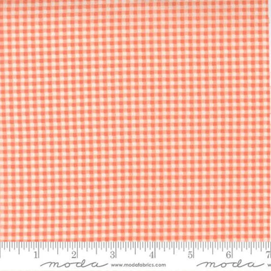 Seashore Drive by Sherri & Chelsi for Moda Fabrics: Picnic Check Gingham - Cantaloupe (37626-12)