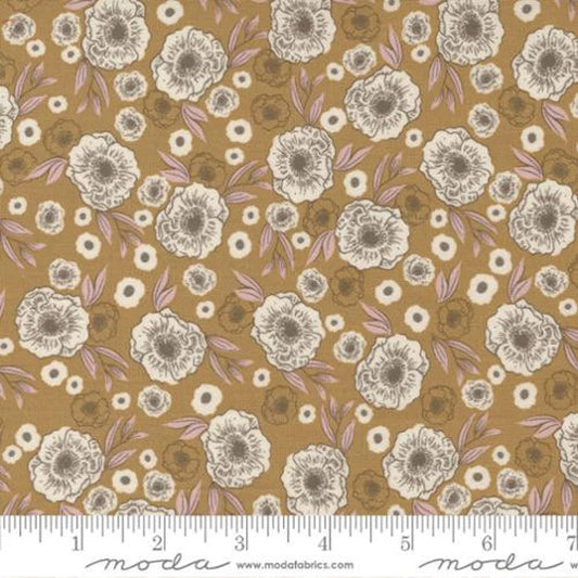 Slow Stroll by Fancy That Design House & Co for Moda Fabrics: Last Bloom - Golden (45544-16)