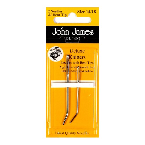 John James Deluxe Knitters/Crocheters Sewing Up Needles - Bent Tip (JJBENT)