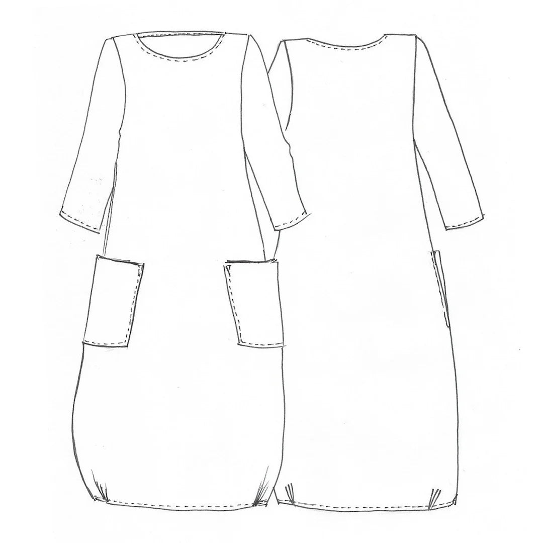 Lily Linen Dress by Tessuti (paper sewing pattern)