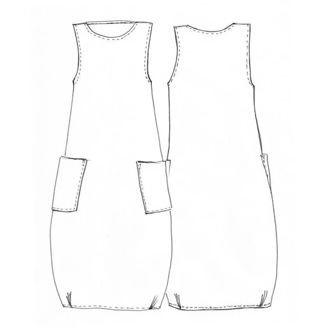 Lily Linen Dress by Tessuti (paper sewing pattern)