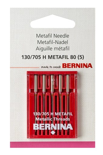 Bernina Metallic Sewing Machine Needles 80/12 (130/705H-METAFIL)