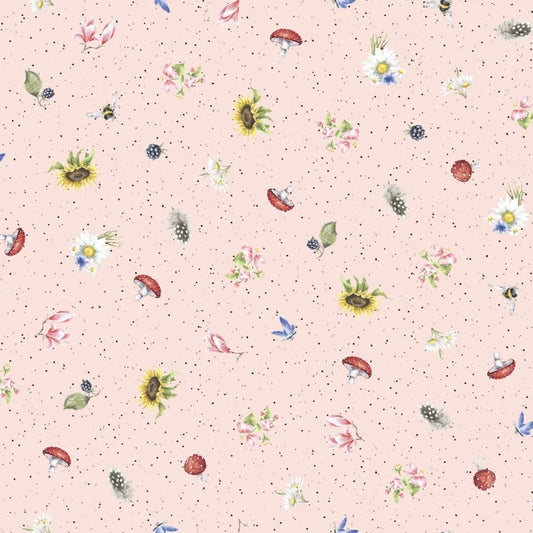 Bramble Patch by Hannah Dale for Maywood Studio: Mini Flowers - Pink (MASD10106-P)