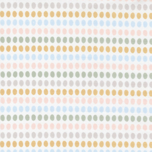 D is for Dream by Paper & Cloth for Moda Fabrics: White Multi (25125-11)