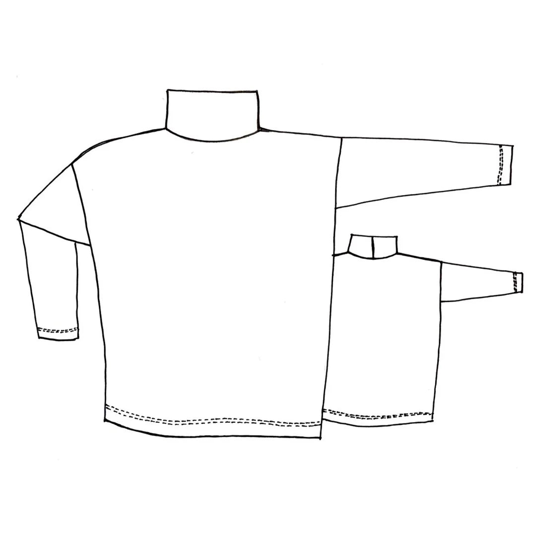 Monroe Turtleneck by Tessuti (paper sewing pattern)