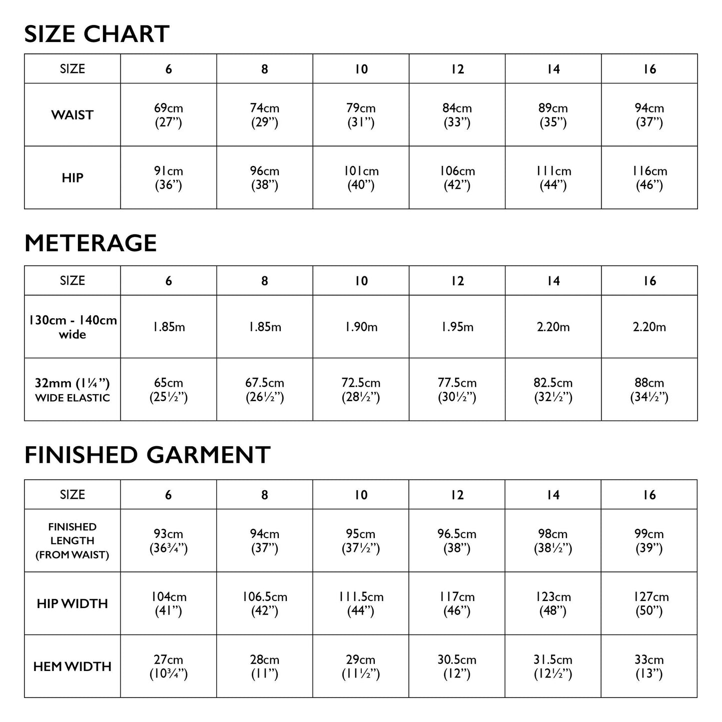 Naia Pants by Tessuti (paper sewing pattern)