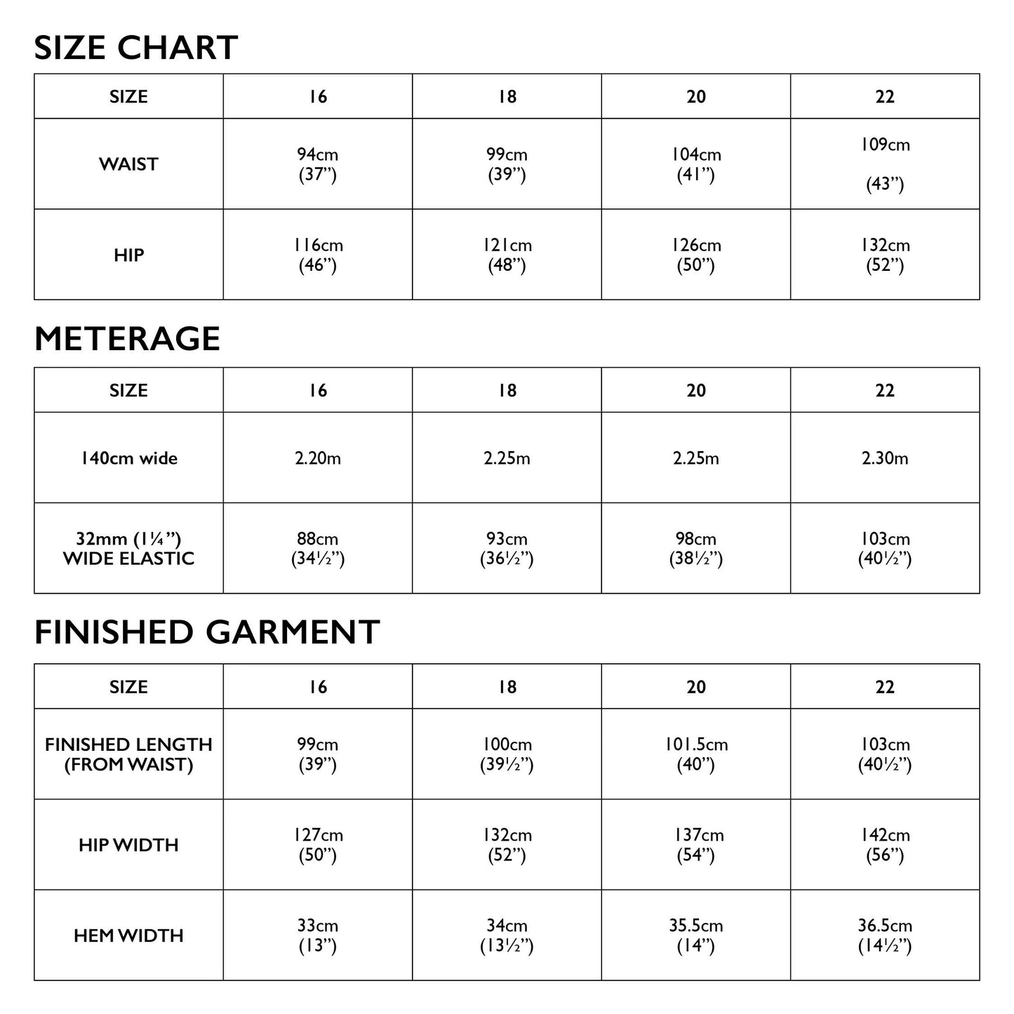 Naia Pants by Tessuti (paper sewing pattern)