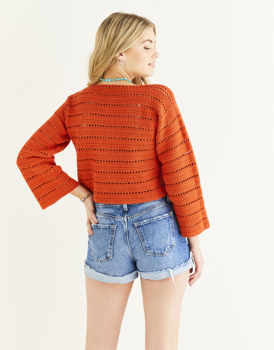 Crochet Encore Sweater in Sirdar Stories DK 10524