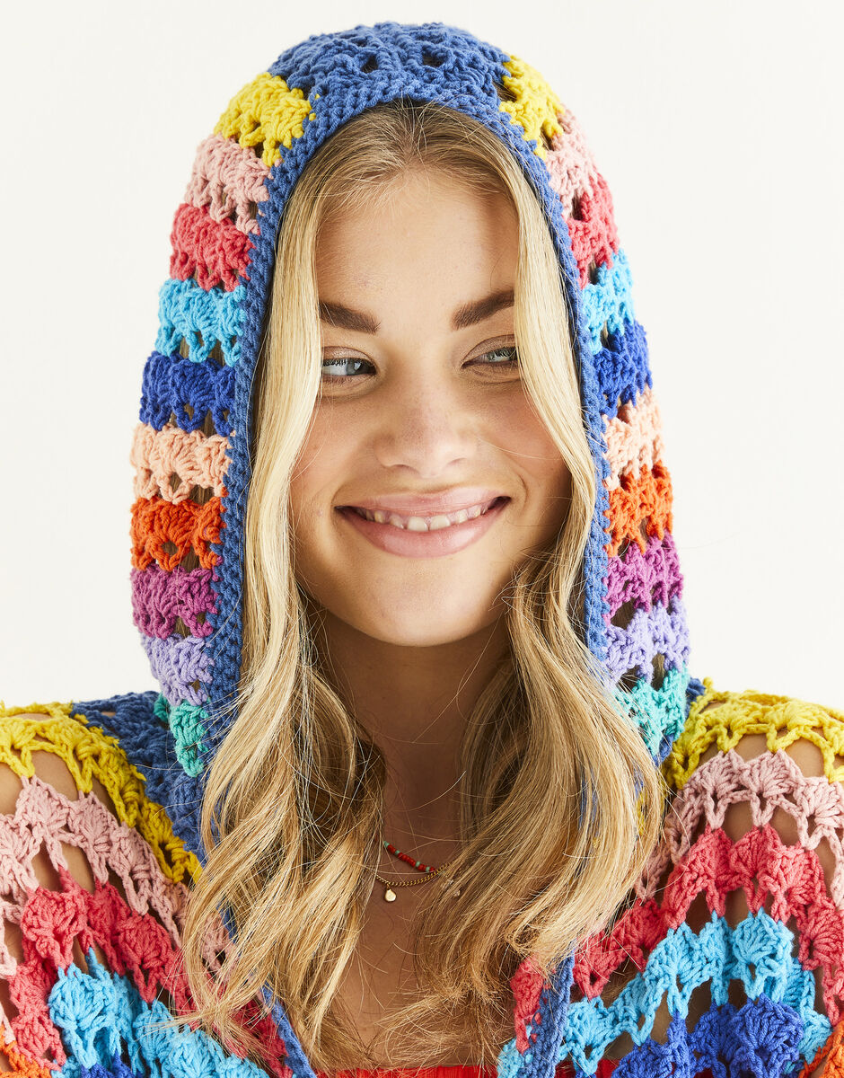 Crochet Hoodstock Hoodie in Sirdar Stories DK 10528
