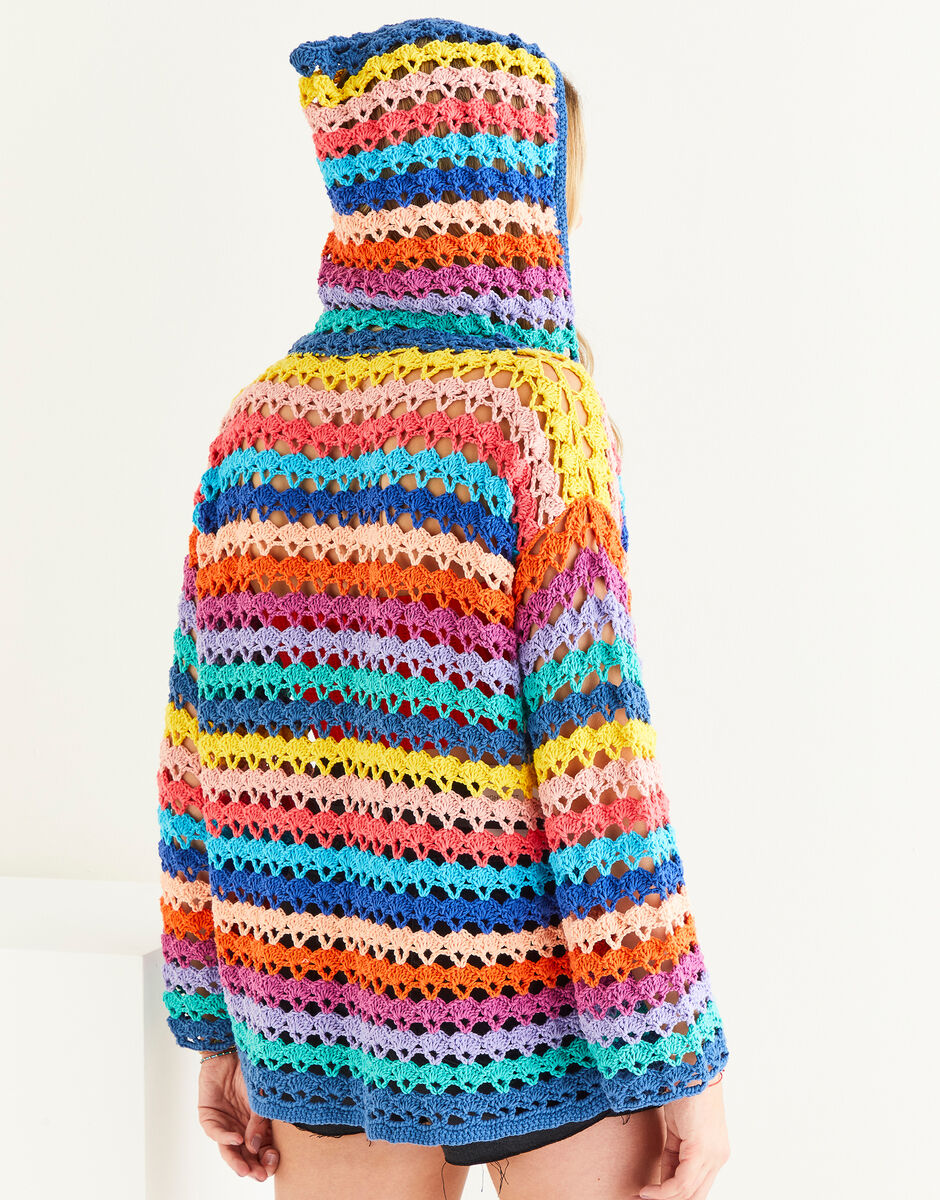 Crochet Hoodstock Hoodie in Sirdar Stories DK 10528