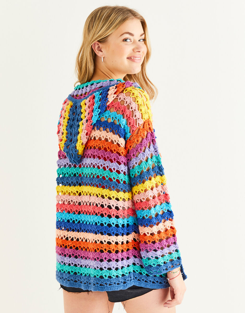 Crochet Hoodstock Hoodie in Sirdar Stories DK 10528
