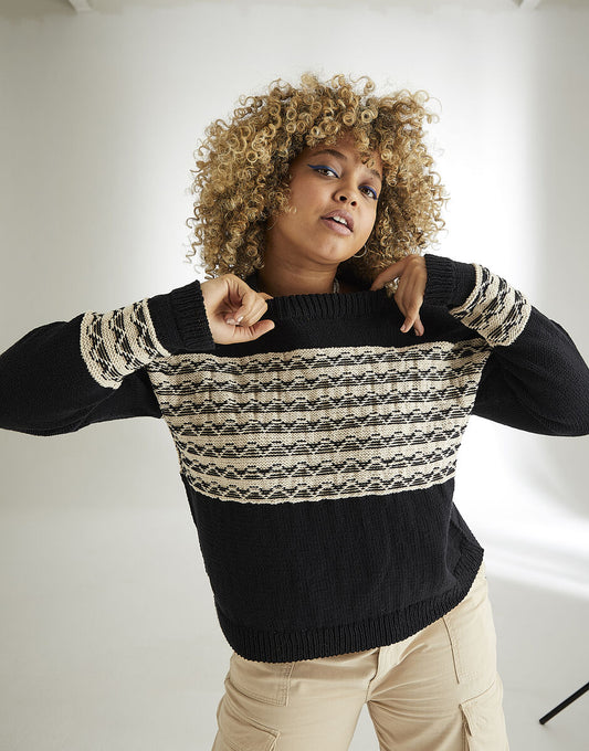 Mean Streets Sweater in Sirdar Stories DK 10573 (printed pattern)