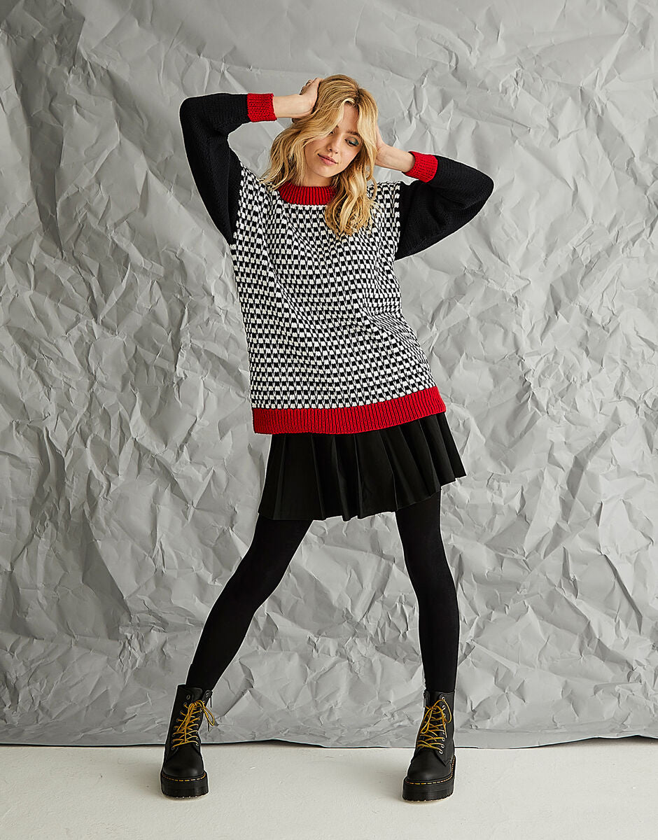 Street Art Sweater in Sirdar Stories DK 10576