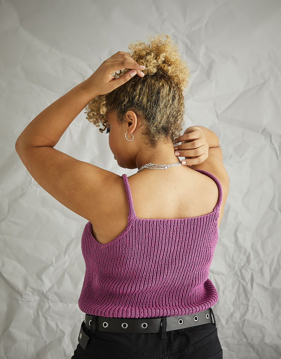 Nightlife Vest and Roll Neck in Sirdar Stories DK 10578 (printed pattern)