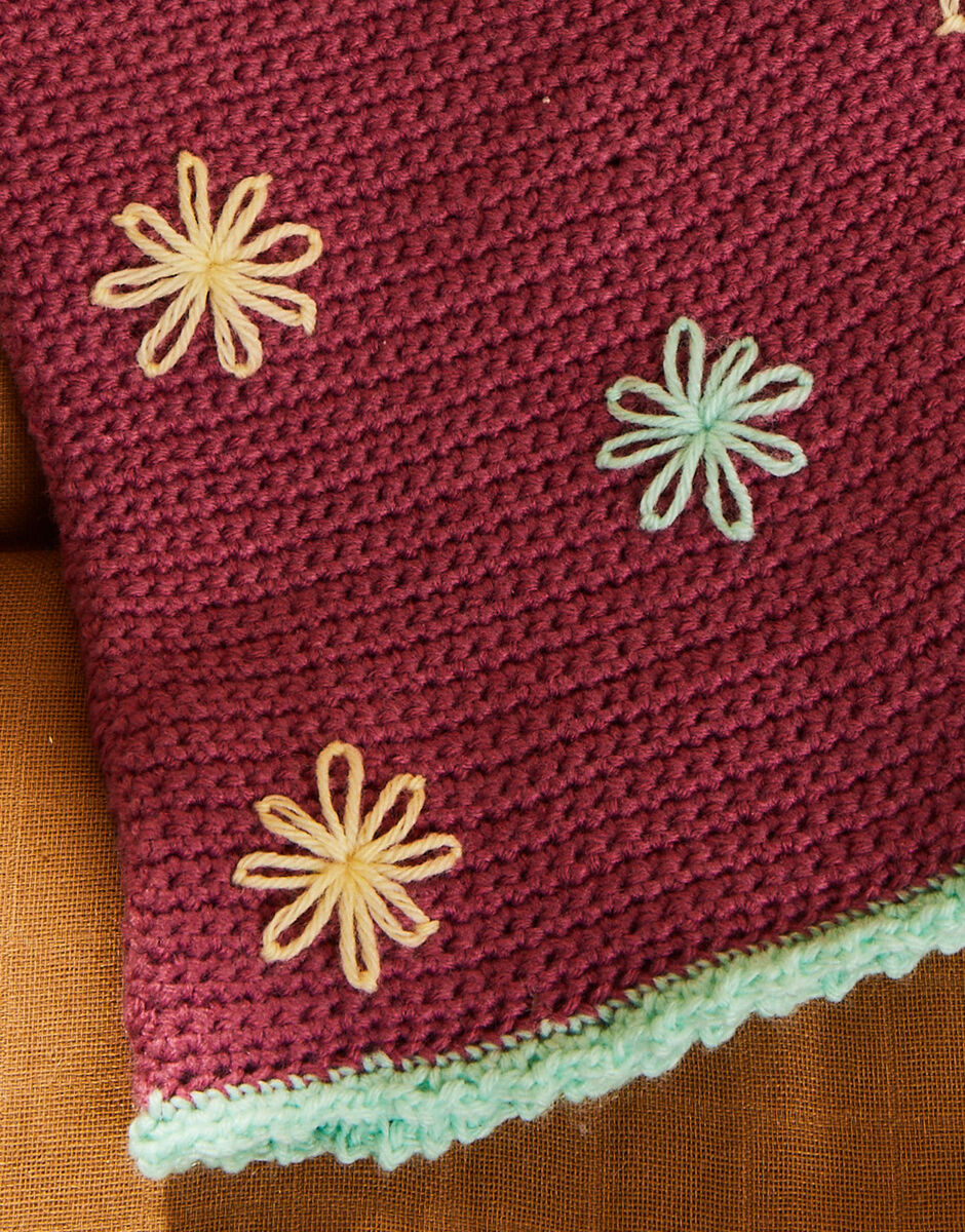 Crochet Lazy Daisy Dress in Sirdar Snuggly 4 Ply 5512