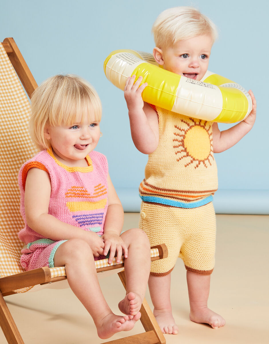 Summer Days Shorts Set in Sirdar Snuggly DK 5500