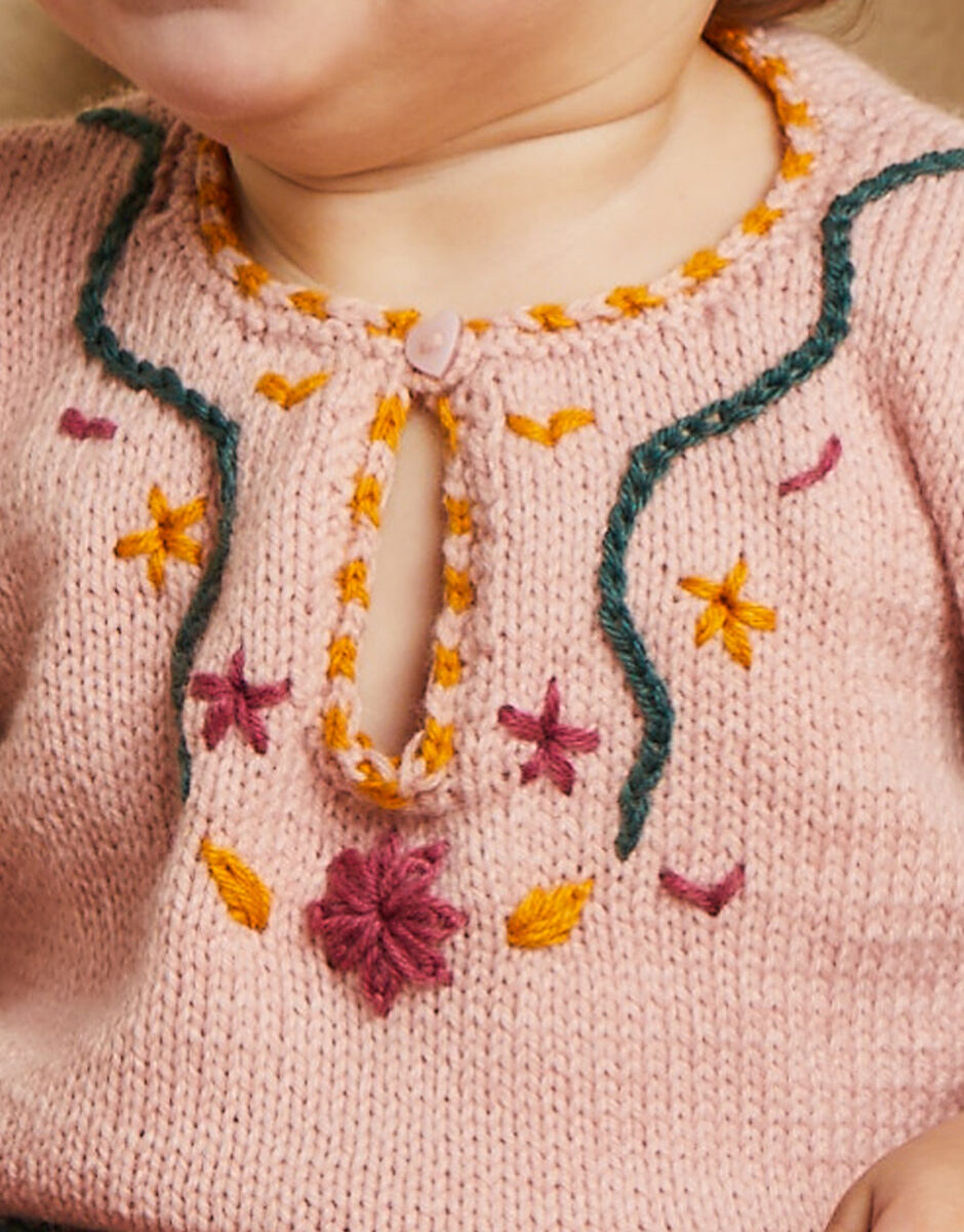 Flower Power Twinset in Sirdar Snuggly 4 Ply 5510