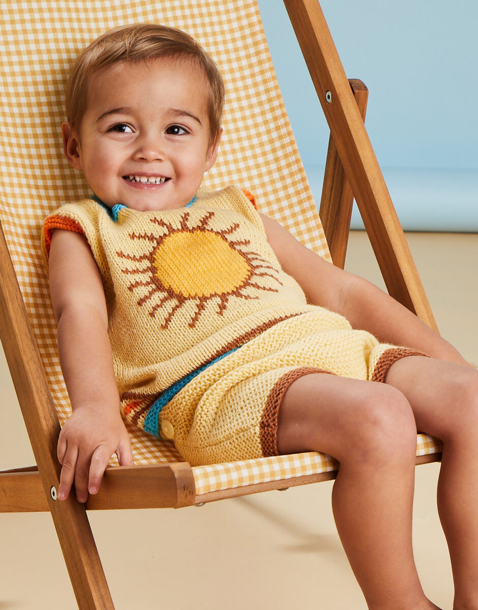 Summer Days Shorts Set in Sirdar Snuggly DK 5500