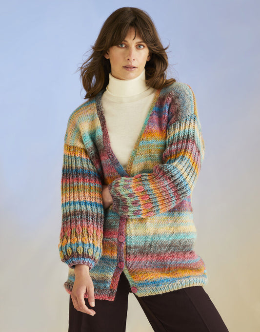 Cardigan in Sirdar Jewelspun with Wool Chunky (10705)