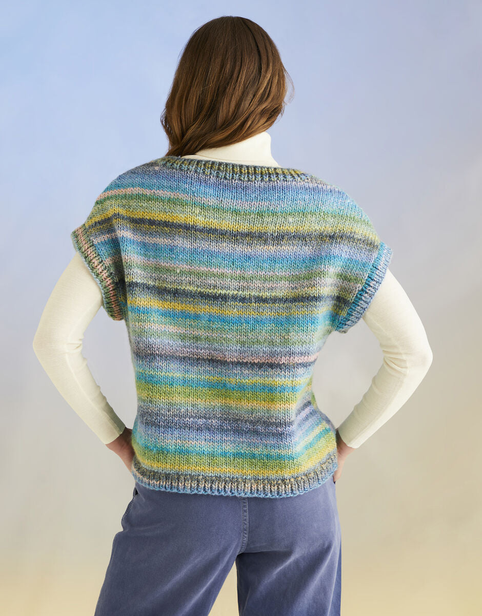 Coral Reef Vest in Sirdar Jewelspun Chunky with Wool (10703)