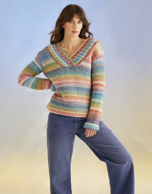 High Tide Sweater in Sirdar Jewelspun Chunky with Wool (10701)