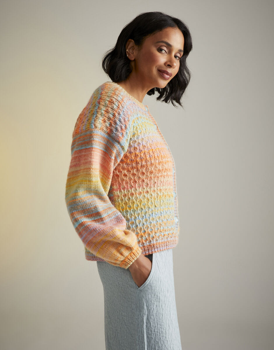 Twilight Trellis Cardigan in Sirdar Jewelspun Aran 10716 (printed pattern)