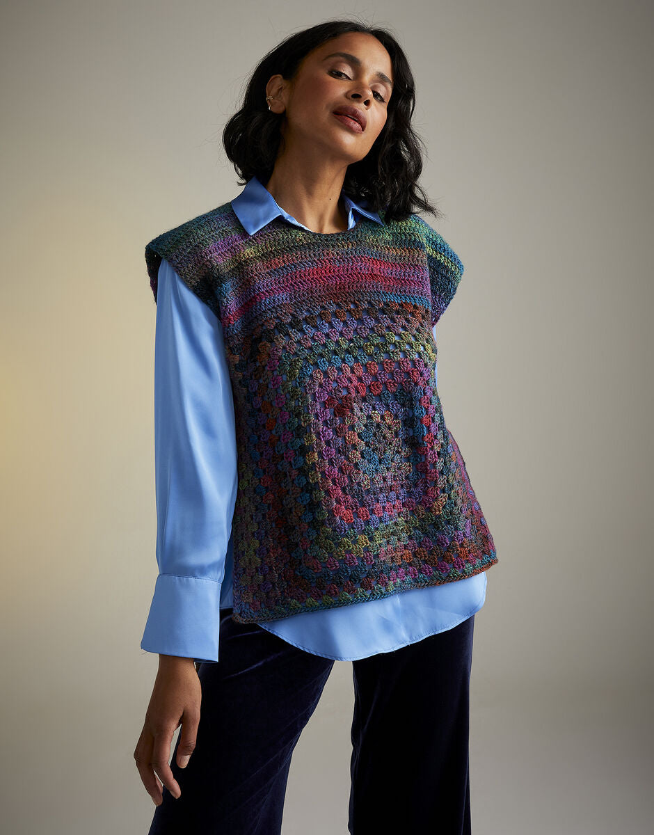 Crochet Twilight Terrace Tabard in Sirdar Jewelspun Aran 10728