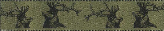 Stags Satin Ribbon 25mm: Various Colours