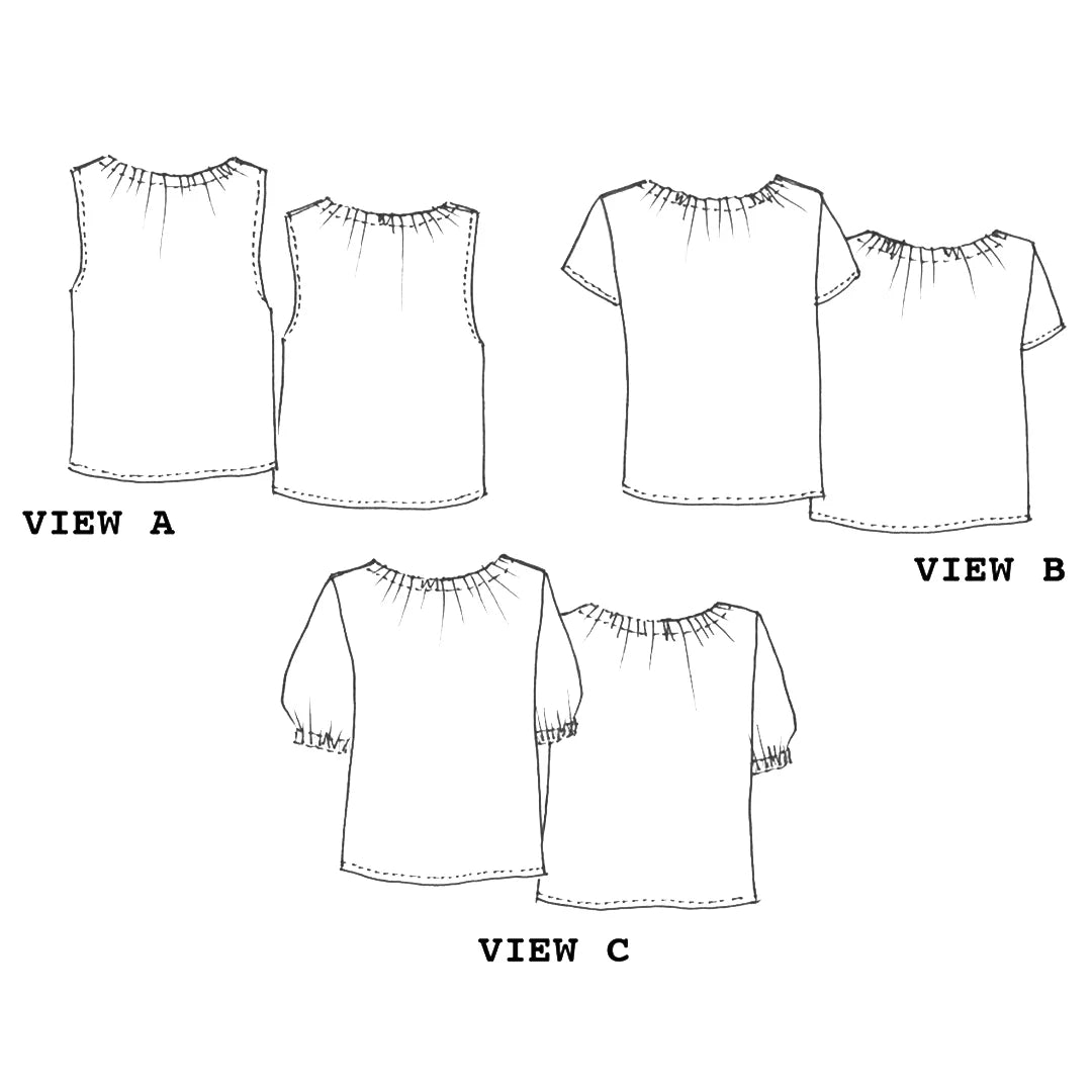 Rae Top by Tessuti (paper sewing pattern)