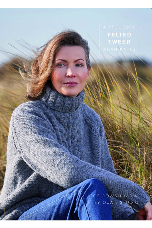 4 Projects: Felted Tweed Aran Knits by Quail Studio (pattern book)