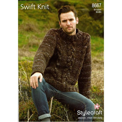 Sweater in Stylecraft Swift Knit 8667 (printed pattern)