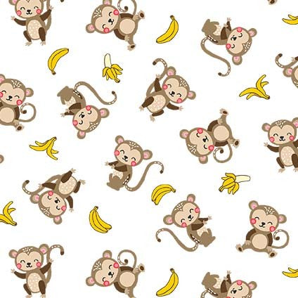 Jungle Safari by Michael Miller Fabrics: Monkey Business