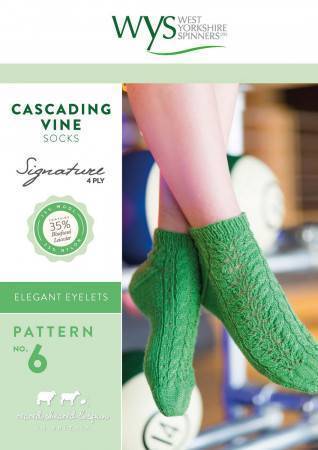 Cascading Vine Socks in West Yorkshire Spinners Signature 4 Ply #6